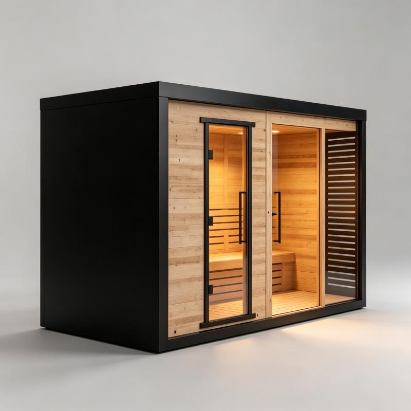 Spa Wellness Resorts - Dostosowana drewniana sauna do użytku wewnętrznego