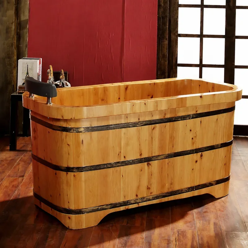Spa Wellness Nature - Drewniana wanna z cedrowego drewna z