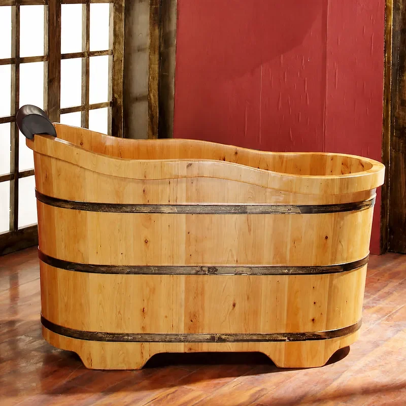 Spa Wellness Nature - Drewniana wanna z drewna cedrowego, duża