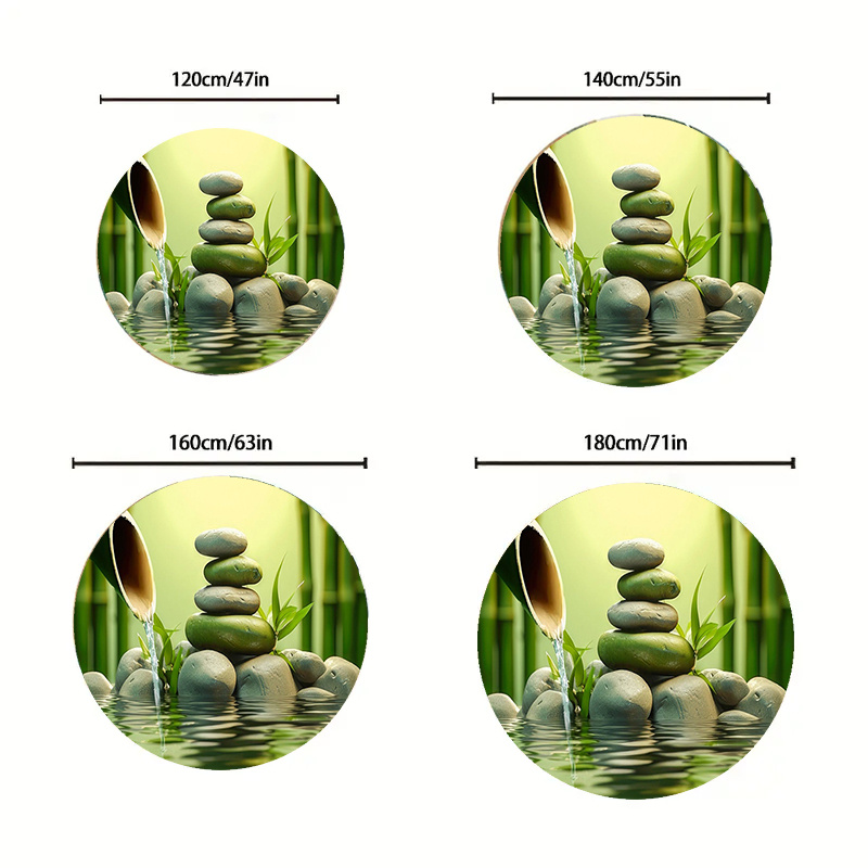 Okrągły dywan Zen Bamboo Stone – Spa Wellness Yoga recenzja i cena
