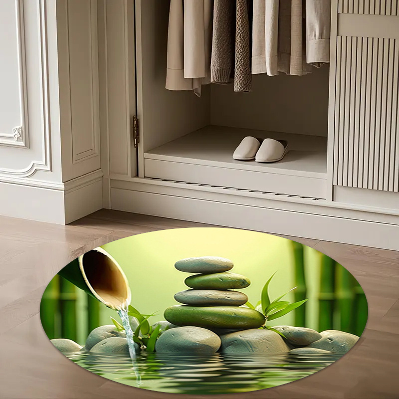 Okrągły dywan Zen Bamboo Stone – Spa Wellness Yoga recenzja i cena