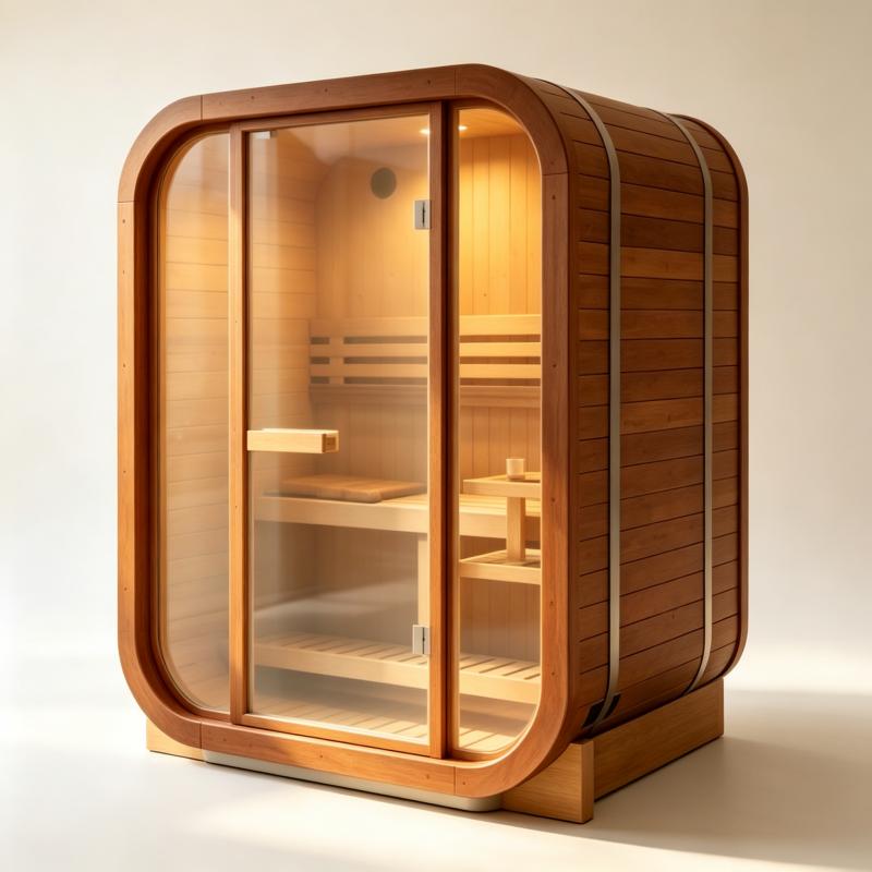 Duża, niestandardowa sauna z l – Spa Wellness Resorts recenzja i cena