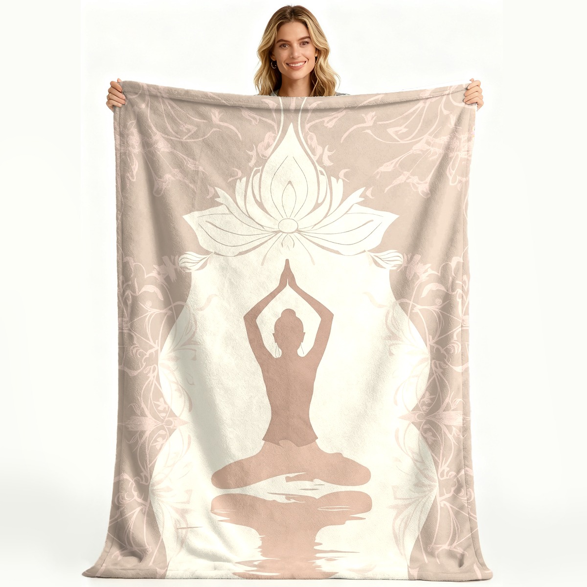 Luksusowy koc do jogi z motywe – Spa Wellness Yoga recenzja i cena